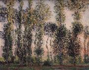 Claude Monet Poplars at Giverny painting